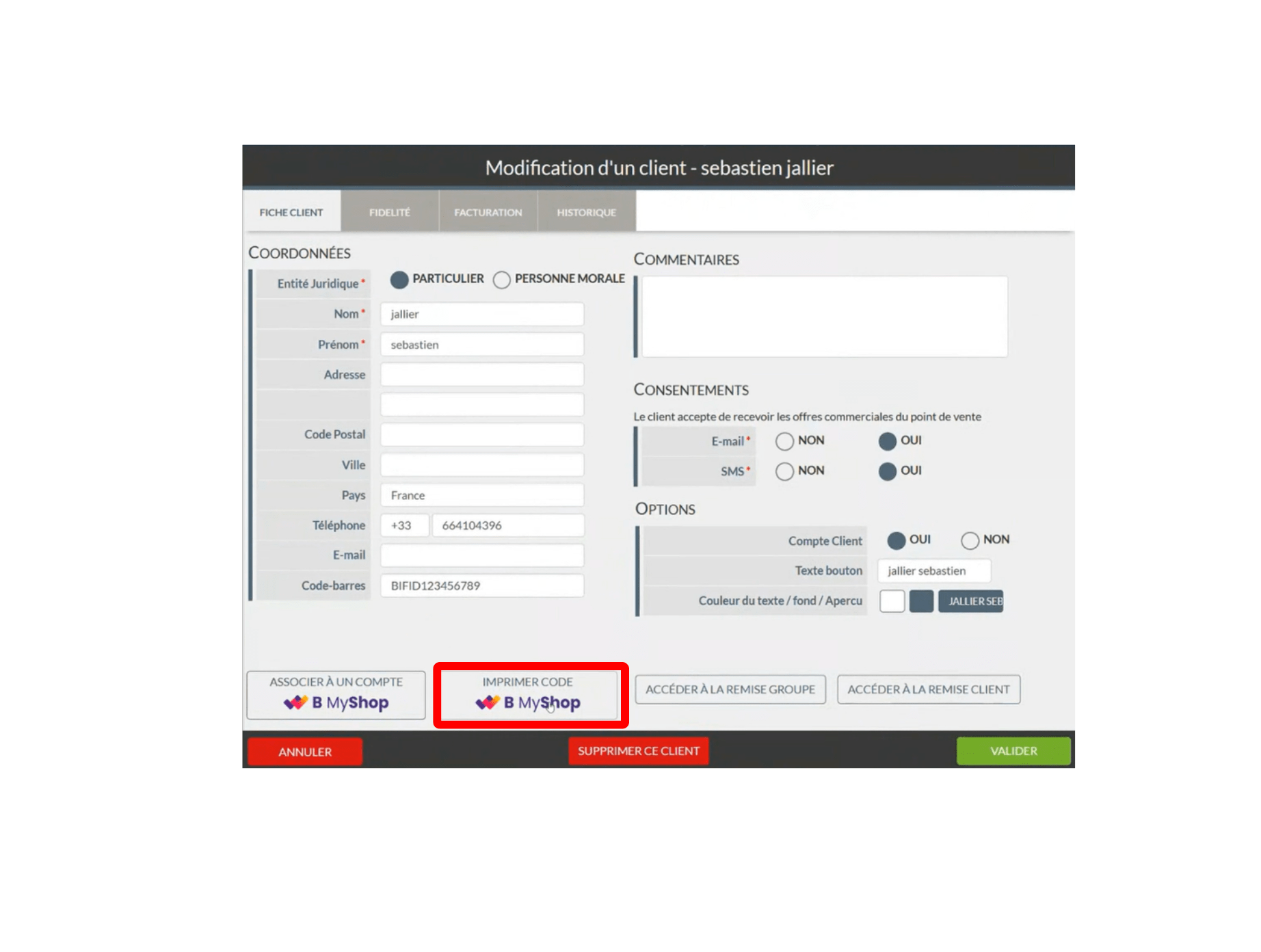 Découvrez les 3 nouveautés : création client et activation automatique de la fidélité, impression du QR code sur le ticket à la demande et recherche client optimisée par nom et prénom