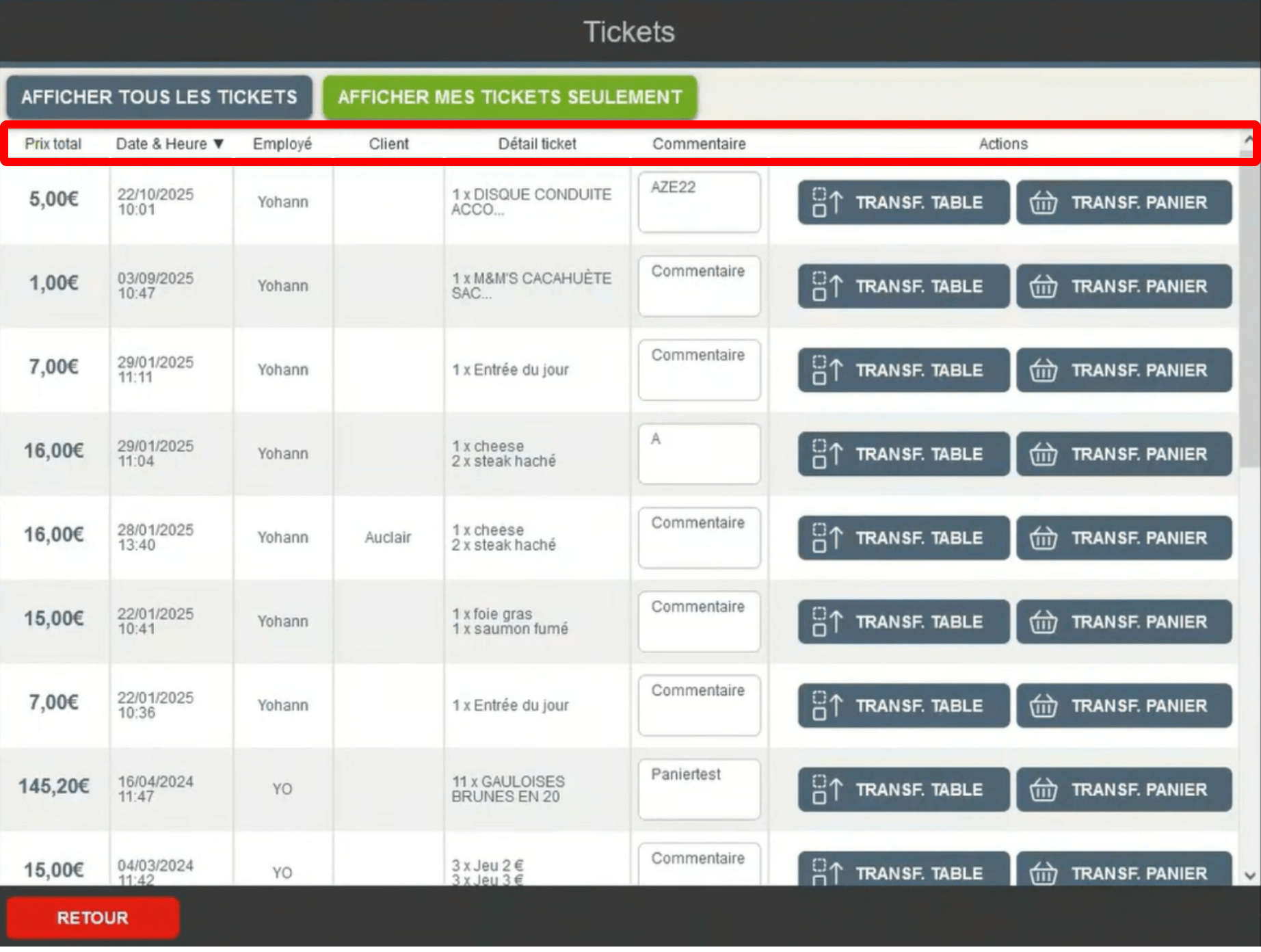 Retrouvez vos tickets en attente en un clin d'œil dans votre logiciel Bimedia !