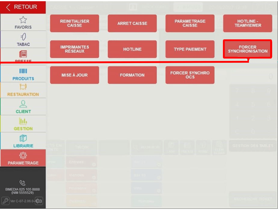 Forcer la synchronisation pour activer la gestion des formules promotionnelles dans son logiciel de caisse