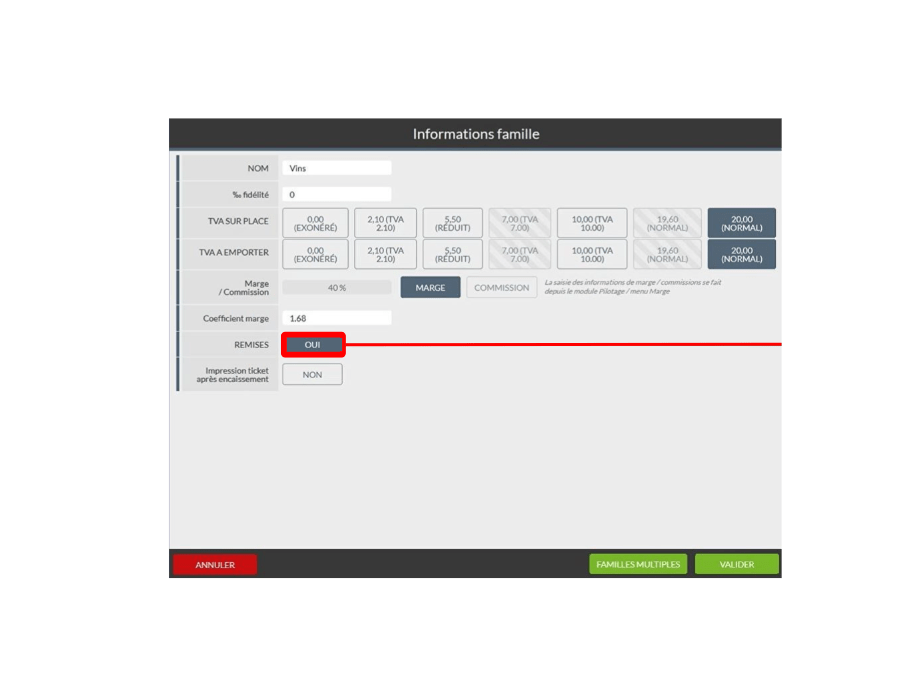 Activation des offres promotionnelles sur des familles de produits sur son logiciel de caisse Bimedia