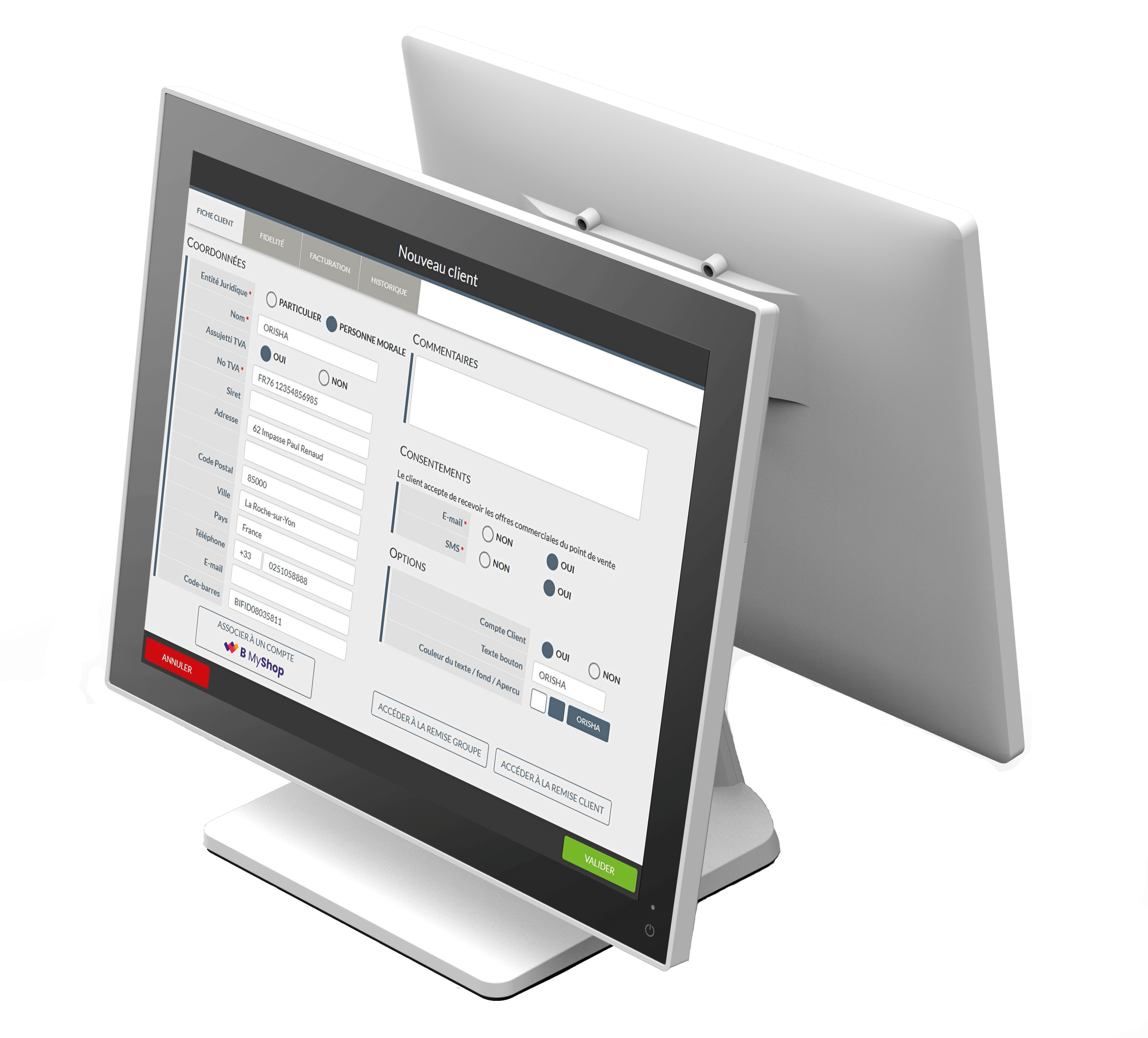 Fonctionnalité gestion des comptes clients sur son logiciel de caisse Bimedia
