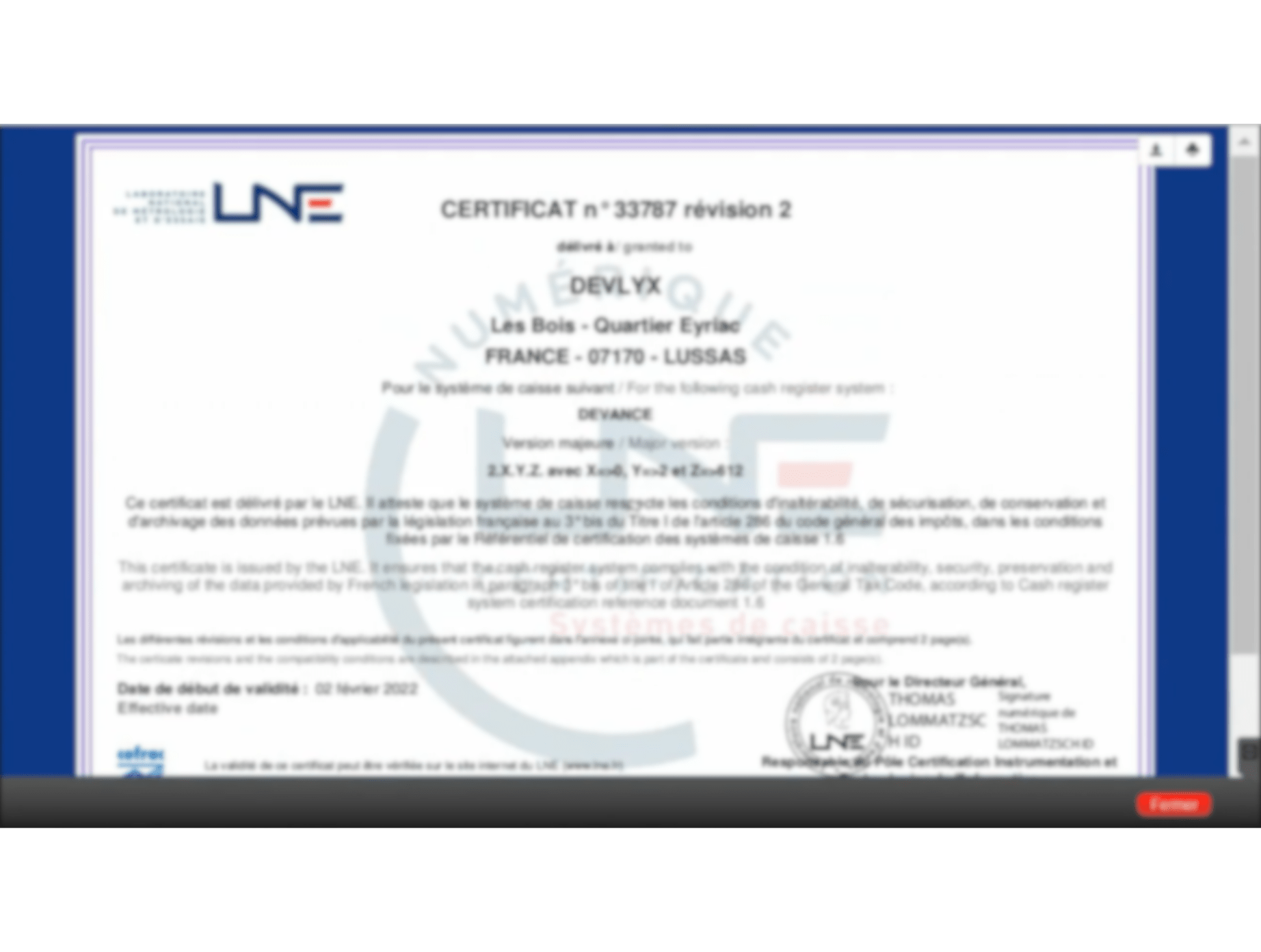 Vous pouvez utiliser le certificat tel quel pour le transmettre à votre expert-comptable par exemple